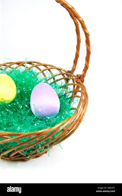 Empty Easter Basket With Grass