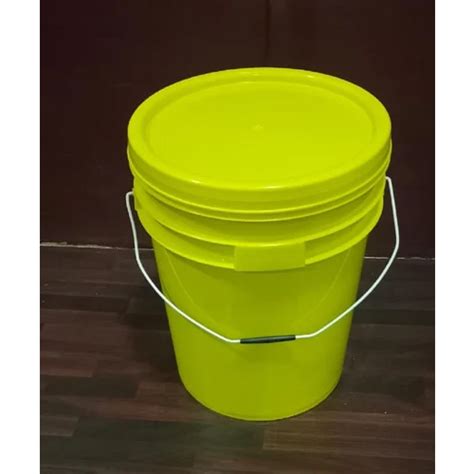 Litre Yellow Hdpe Plastic Bucket Hardness Rigid At Best Price In