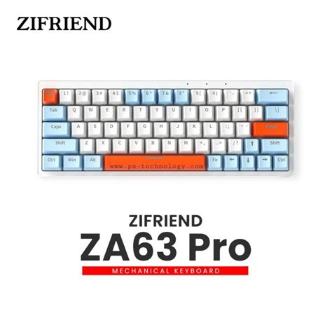 Zifriend ZA Pro RGB Hot Swappable Wireless Bluetooth Wired Mechanical Keyboard Tnt Yellow