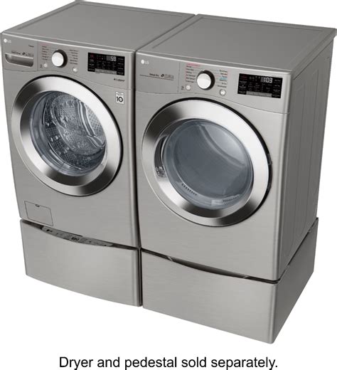 LG 4 5 Cu Ft High Efficiency Stackable Smart Front Load Washer With