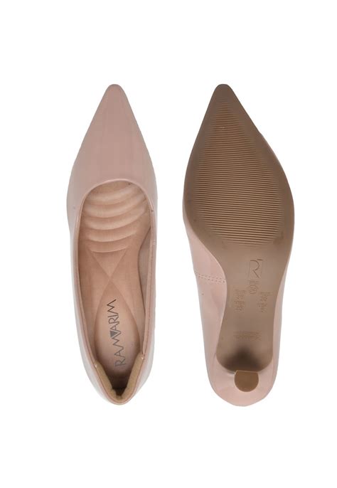 Scarpin Ramarim Verniz Nude Compre Agora Dafiti Brasil