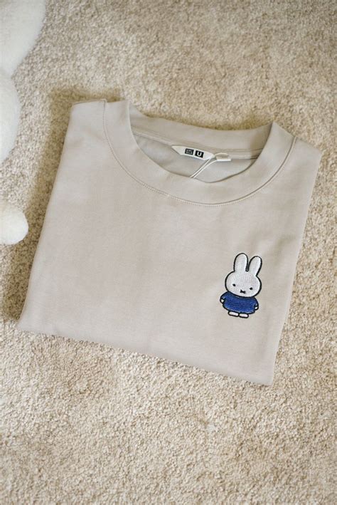 Miffy Embroidery T Shirt High Quality Unisex Cartoon Character Anime