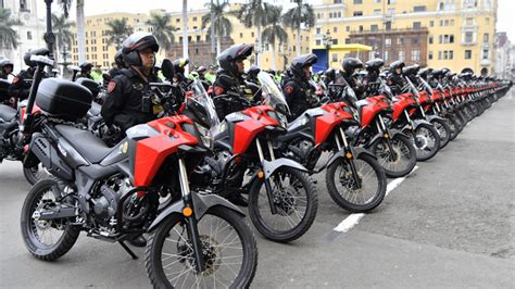 Policía Nacional recibe segundo lote de 400 motos para reforzar la