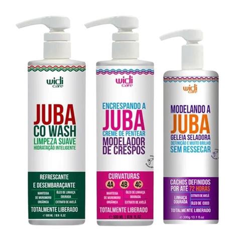 Kit Widi Care Juba Co Wash Creme Encrespando Geleia Kit De