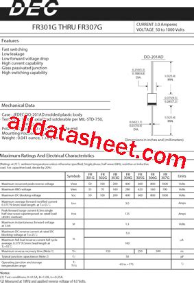 Fr G Datasheet Pdf Daesan Electronic Corp