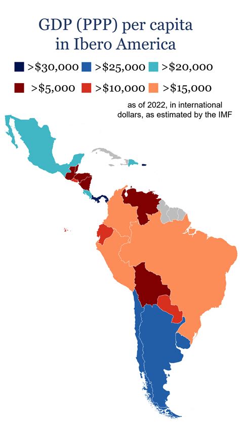 Gdp Ppp Per Capita In Ibero America As Of 2022 Rmapporn