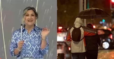 Lluvia en Santiago Meteoróloga Michelle Adam cuenta la firme sobre las