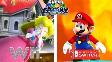 Super Mario Galaxy D Allstars Side By Side Comparison Ending Cutscene