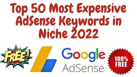 Top Most Expensive Adsense Keywords In Niche