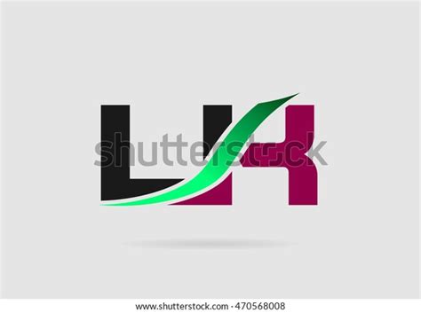 Lk Logo Vector Graphic Branding Letter Stock Vector (Royalty Free ...