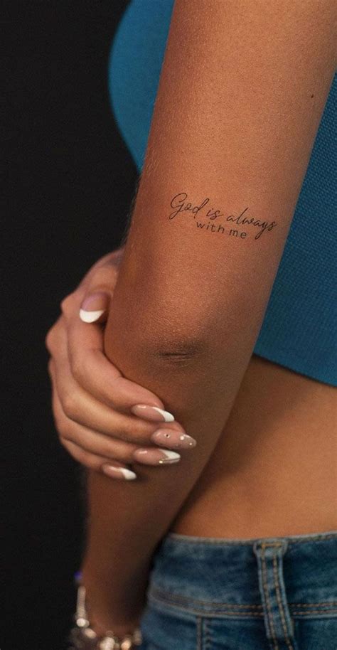 Unique Small Tattoo Designs Ideas God Is Always With Me Unique