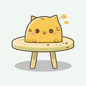 premium vector vector cute table cartoon style