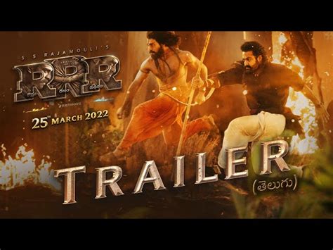 RRR Trailer Telugu NTR Ram Charan Ajay Devgn Alia Bhatt SS