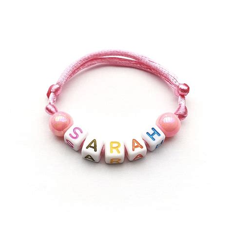 Bracelet Sarah Personnalis Avec Pr Nom Nom Texte Message Logo