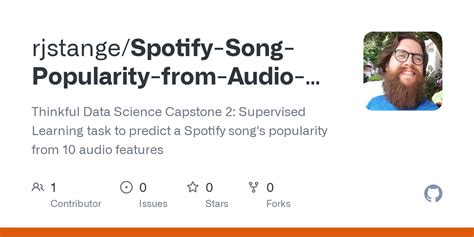 Github Rjstange Spotify Song Popularity From Audio Features Thinkful