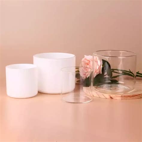 Heat Resistant Glass Candle Jar Wholesale Straight Sided Clear Glass Jars Candle