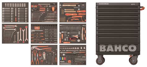 Bahco Tool Trolley With Tools Bahco 357 Pce E77 Premium Auto Tool