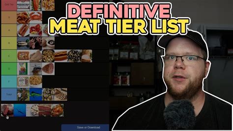 Ranking Meat On A Tier List YouTube