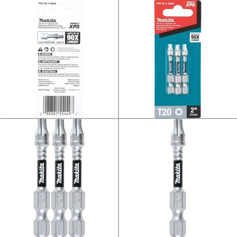 Impact Xps T20 Torx 2 In Power Bit 3 Pack Bits Driver Makita Ship Ebay