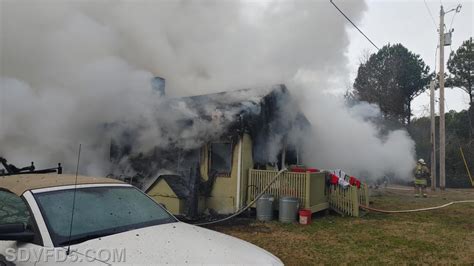 Working House Fire In Abell Seventh District Volunteer Fire Department