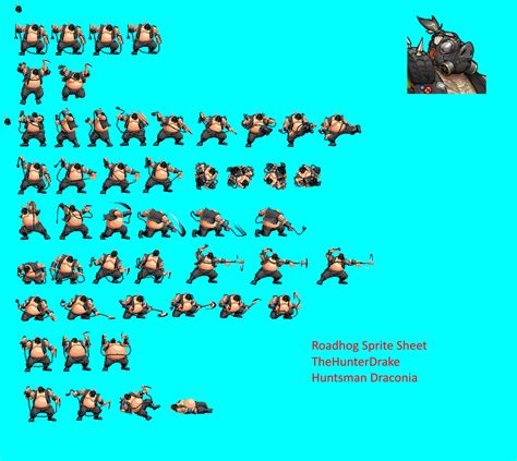 Overwatch Roadhog Sprite Sheet By Thehunterdrake On Deviantart