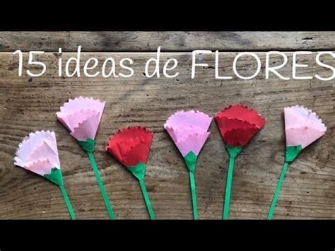 15 manualidades de FLORES para niños Ideas para el día de la madre