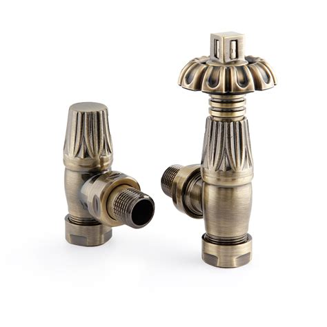 Antique Brass Thermostatic Radiator Valves From Period Home Style