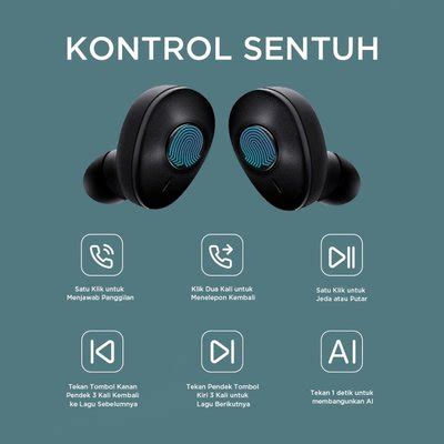 Jual Miniso M1 TWS True Wireless Earbuds Headset Bluetooth 5 1 IPX5 Di