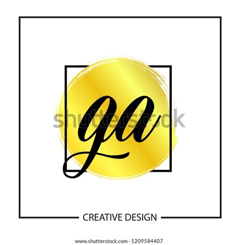 Initial Letter Ga Logo Template Design Stock Vector Royalty Free