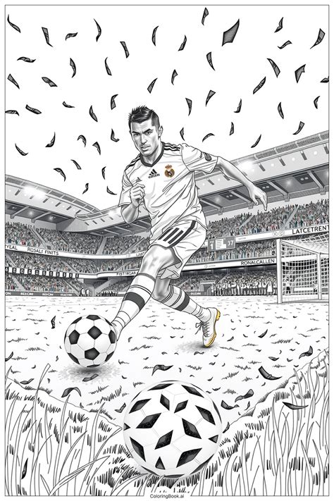 Cr7 Desenho Preto E Branco - 7