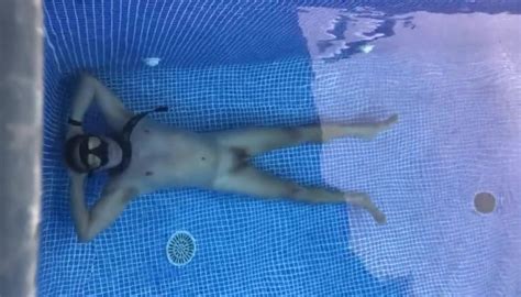 Naked Underwater Breathold In Pool ThisVid