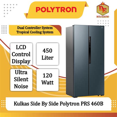 Jual Kulkas Side By Side Polytron Prs B Shopee Indonesia