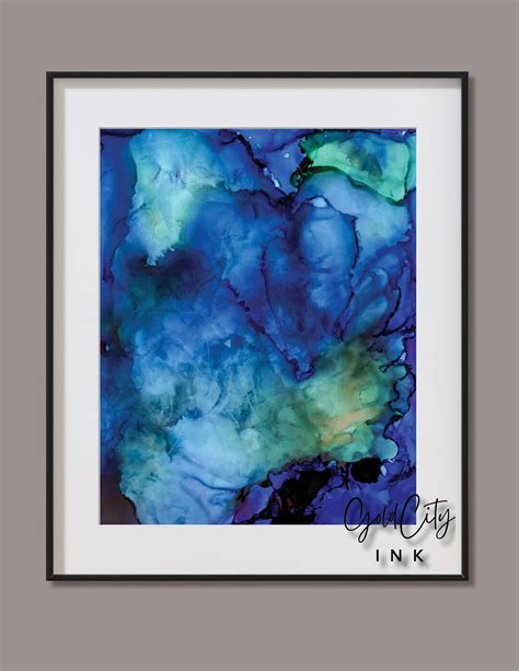 Ocean Blue, Water Abstract, Blue Abstract, Printable Art, Downloadable ...