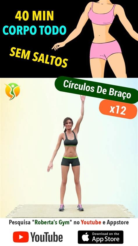 40 Min Treino Corpo Todo Ideal Para Apartamentos Vídeo Exercícios Treino Exercício Físico