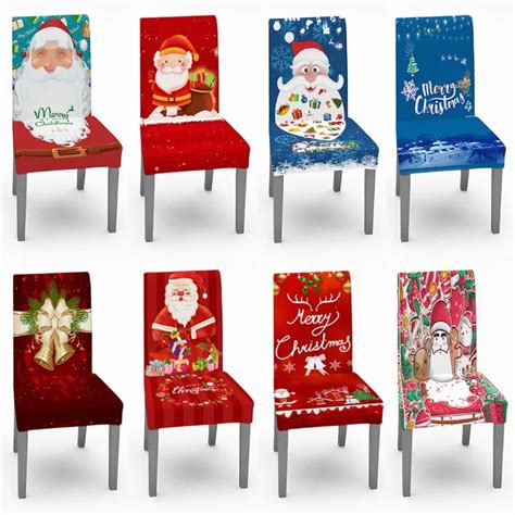 Fundas El Sticas Para Sillas De Comedor De Navidad Fundas De Asiento