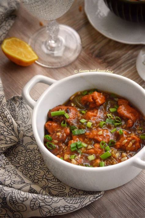 Chicken Manchurian With Gravy Savory Sweetfood