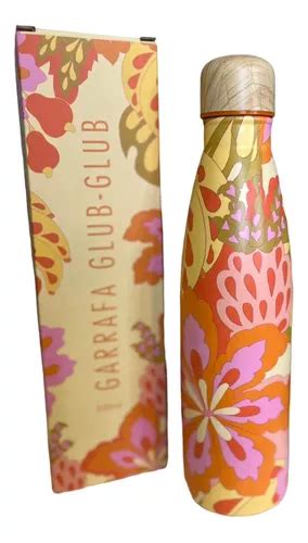 Garrafa Farm 500ml Glub Glub Floral Lee Verão 2024 Original