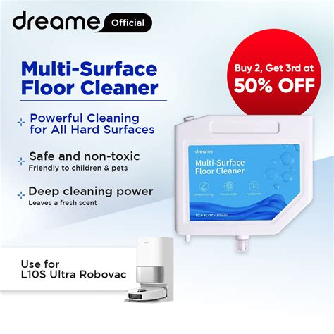 Dreame L10S Ultra Robot Vacuum Cleaning Detergent Solution Multi Floor