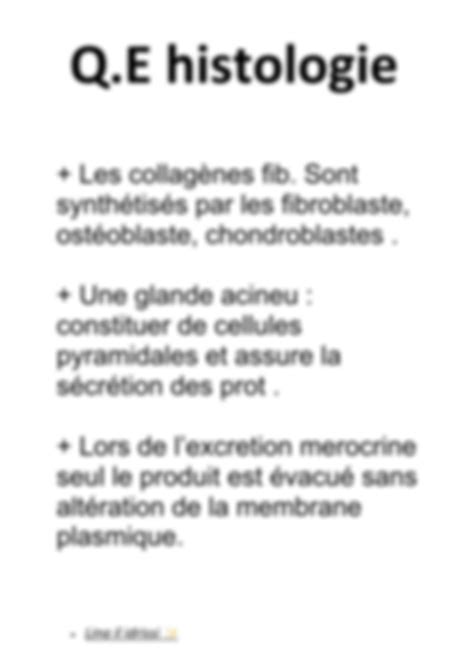 SOLUTION Histologie Question Dexamen Studypool