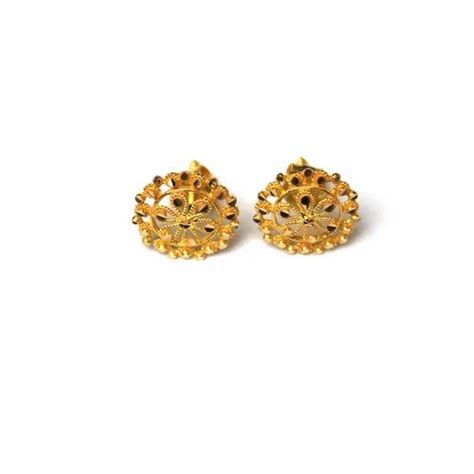 Tops Yellow Designer Gold Ladies Earrings At Rs 6500pair In New Delhi