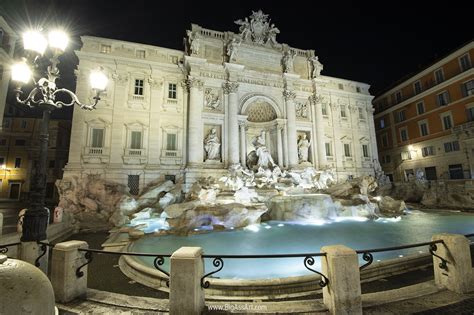 Trevi Fountain Nighttime Rome Wall Art | Big Ass Art