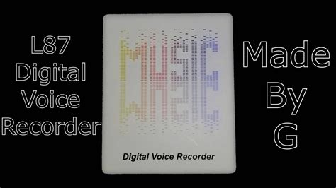 L87 Digital Voice Recorder YouTube