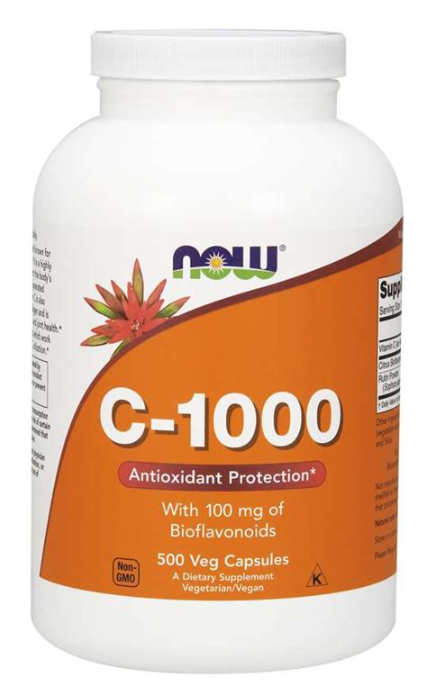 Now Foods Vitamin C 1000 500 Capsules Fresh Health Nutritions