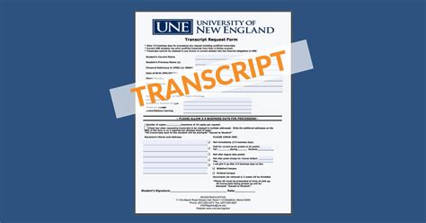 How To Request Your Une Online Transcript From The Une Registrar Une