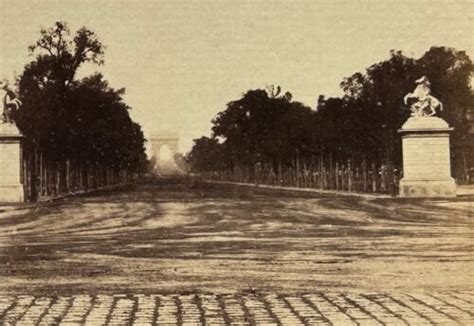 FRANCE Paris Avenue des Champs Élysées c1865 Photo Stereo Albumine