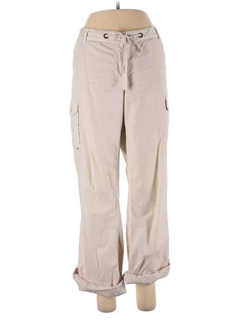 J Crew 100 Cotton Solid Tan Cargo Pants Size 10 71 Off ThredUP