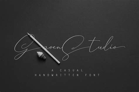 Groen Studio Font By Groens Studio · Creative Fabrica