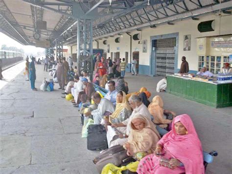 Passengers stranded at Multan railway station