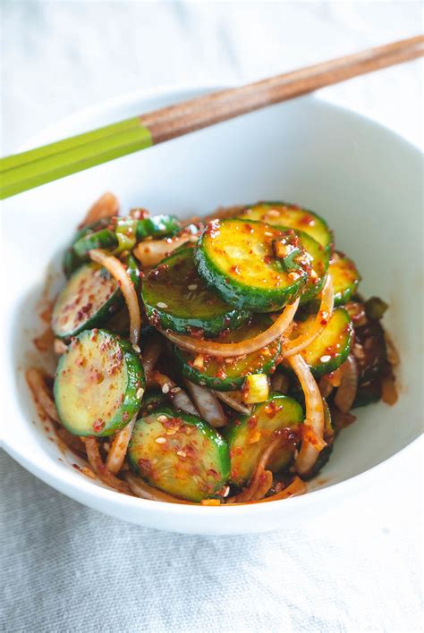 Oi Muchim Recipe Spicy Korean Cucumber Salad Carving A Journey