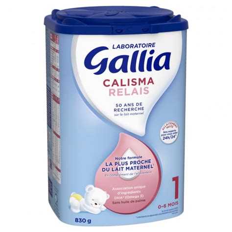 Lait Bébé 1er âge Relais Calisma 1 0 à 6 mois 900g